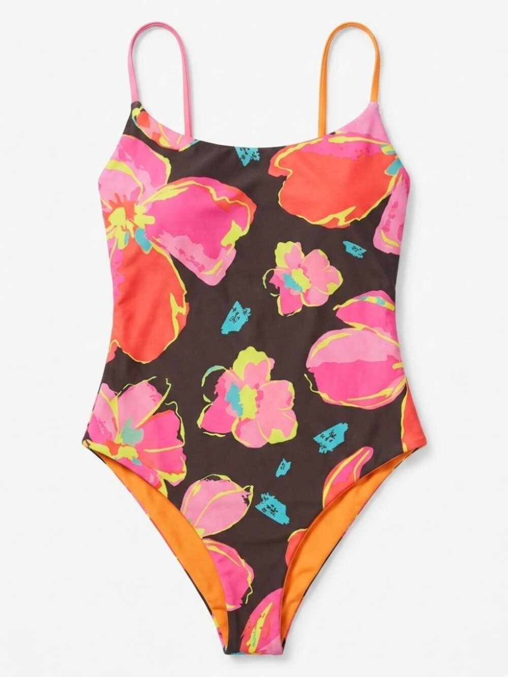 NWT Maaji Floral & Ombre Dye One Piece Reversible Swimsuit Large L